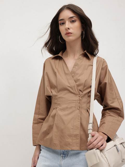 The Roadster Lifestyle Co. Solid Regular Fit Shirt