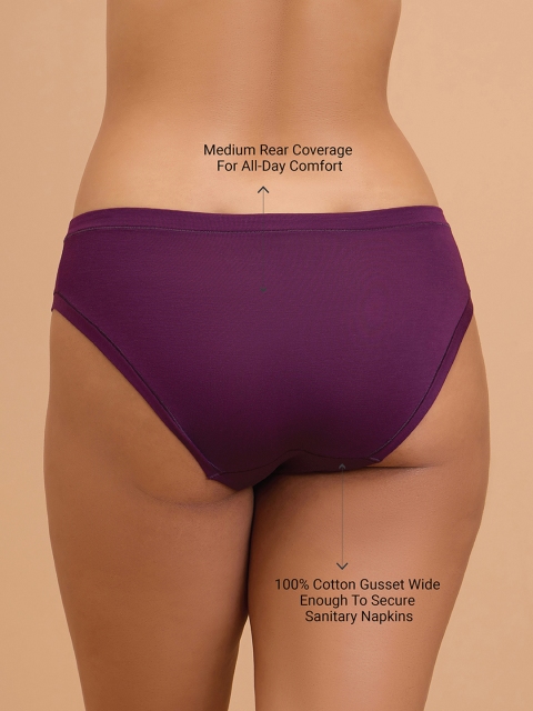 Nykd Low-Rise Bikini Brief NYP382_Eggplant - Image 5