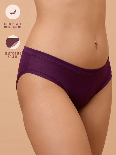 Nykd Low-Rise Bikini Brief NYP382_Eggplant - Image 6