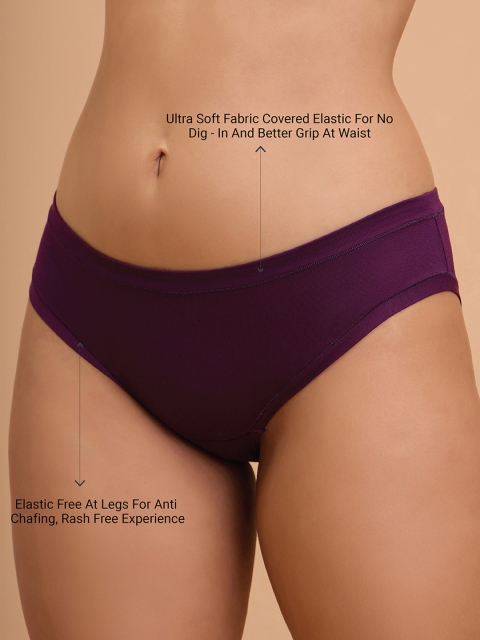 Nykd Low-Rise Bikini Brief NYP382_Eggplant - Image 4