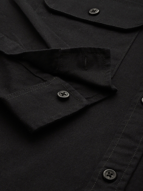 Being Human Drop-Shoulder Sleeves Pure Cotton Casual Shirt - Image 3