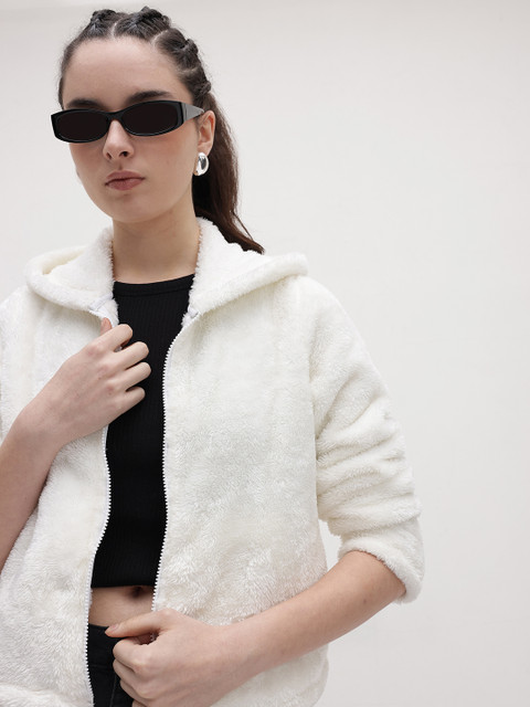 The Roadster Life Co. Faux Fur Hooded Tailored Jacket