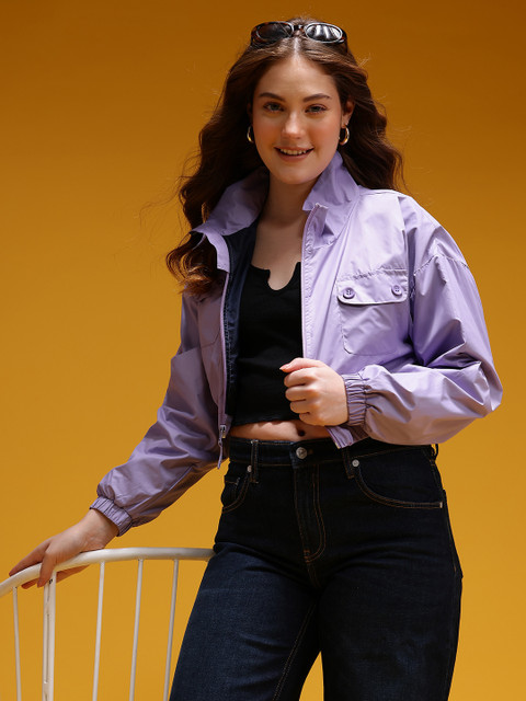 HERE&NOW Crop Bomber Jacket