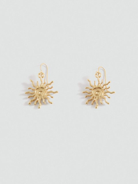 MANGO Sun Shaped Earrings