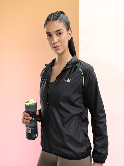 HRX by Hrithik Roshan Raglan Sleeves Rapid-Dry Running Sports Jacket