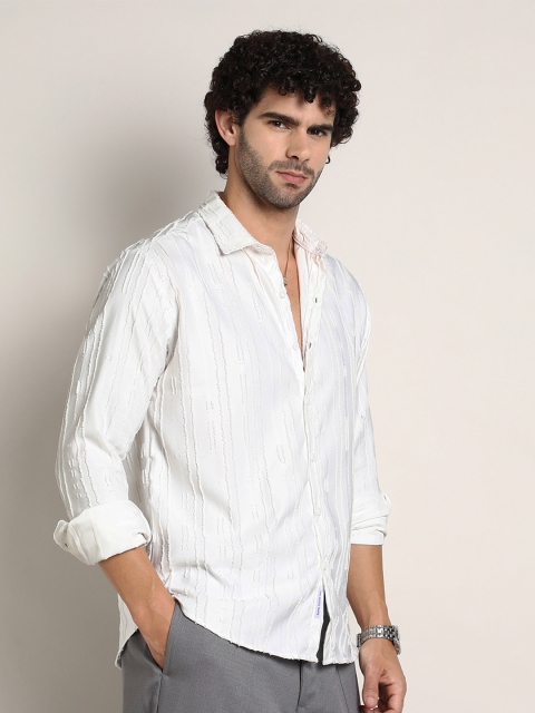 Campus Sutra Men Classic Spread Collar Shirt - Image 3
