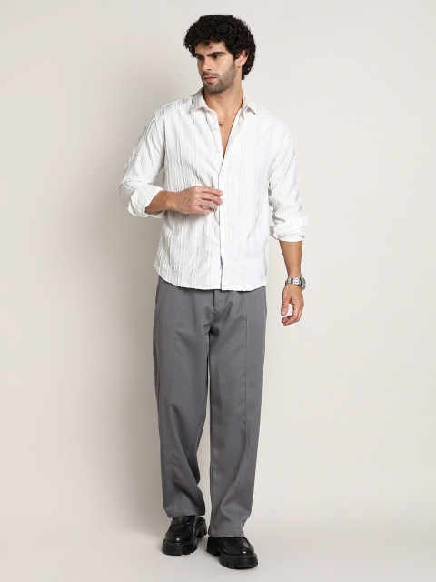 Campus Sutra Men Classic Spread Collar Shirt - Image 5