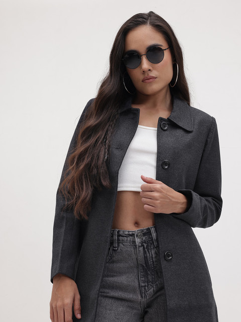 The Roadster Life Co. Notched Lapel Paneled Longline Overcoat