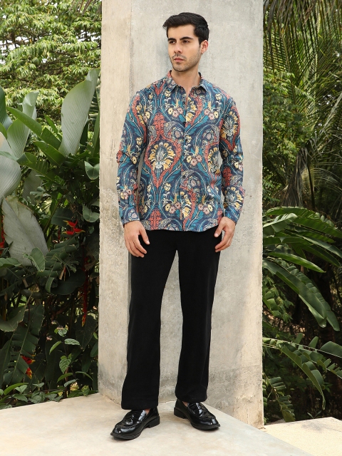 Campus Sutra Men Comfort Regular Fit Floral Printed Casual Shirt - Image 6
