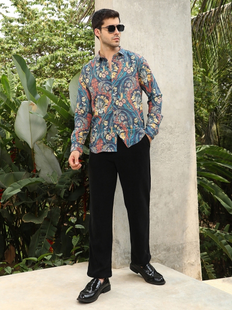 Campus Sutra Men Comfort Regular Fit Floral Printed Casual Shirt - Image 5
