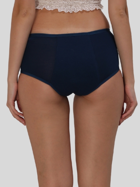 Glamoras Mid Rise Reusable & Leakproof Period Briefs GL-BAMBOOPERIODPANTY-INDIGO-XS - Image 3