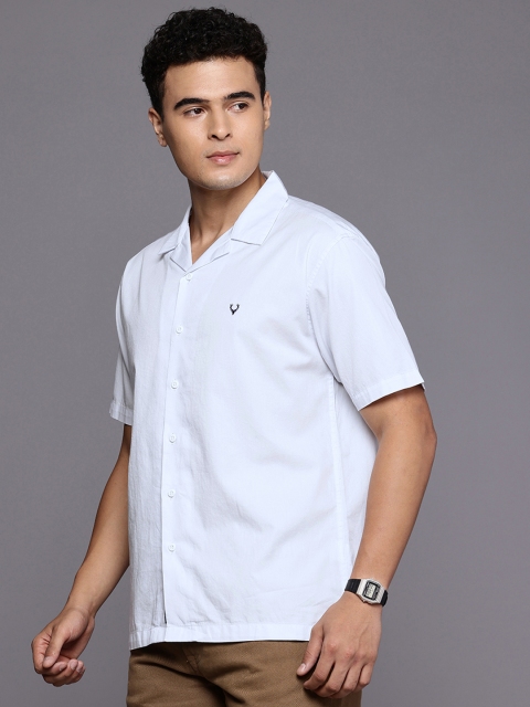 Allen Solly Relaxed Fit Graphic Printed Pure Cotton Casual Shirt - Image 4