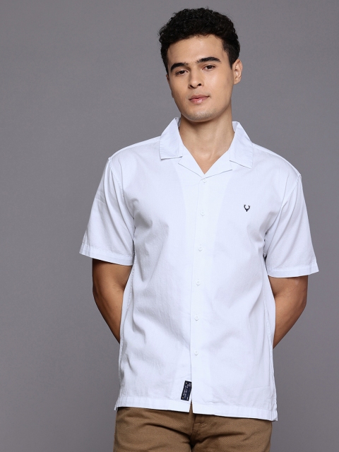 Allen Solly Relaxed Fit Graphic Printed Pure Cotton Casual Shirt - Image 3