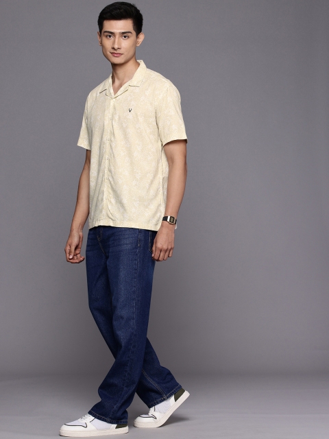 Allen Solly Relaxed Fit Tropical Printed Casual Shirt - Image 5