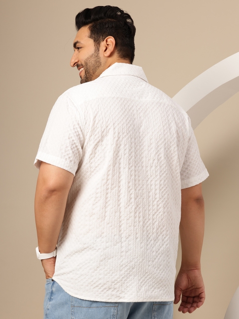 Sztori Plus Size Cuban Collar Shirt - Image 5