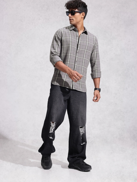 WROGN Checked Pure Cotton Casual Shirt - Image 6
