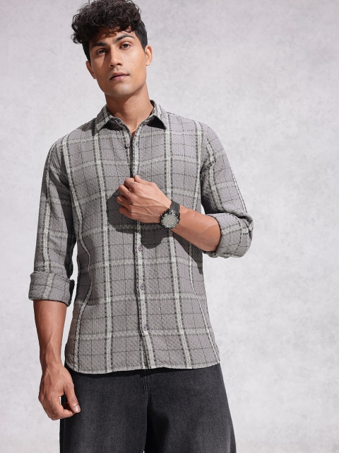 WROGN Checked Pure Cotton Casual Shirt - Image 3