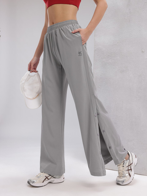 HRX by Hrithik Roshan Women Rapid-Dry Training Track Pants with Side Slits