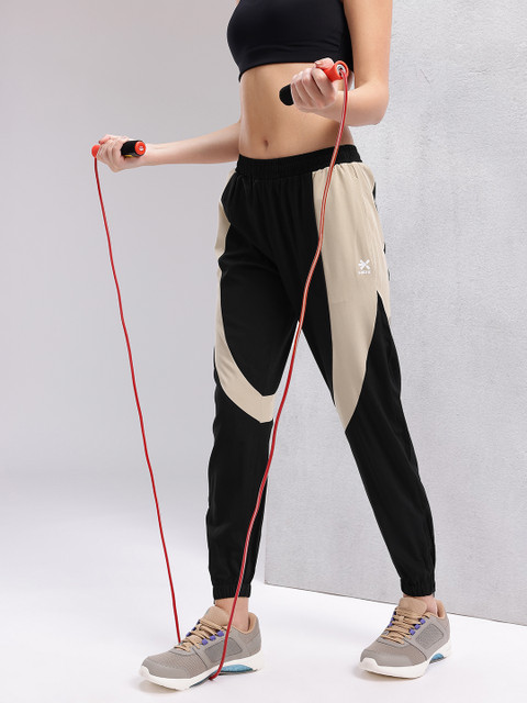 HRX by Hrithik Roshan Woman Colorblocked Rapid-Dry Training Joggers