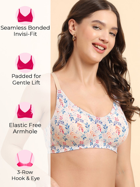 Tweens Women Floral Full Coverage Lightly Padded and Non-Wired Bra - Image 5