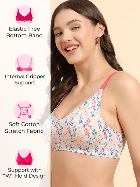 Tweens Women Floral Full Coverage Lightly Padded and Non-Wired Bra - Image 6