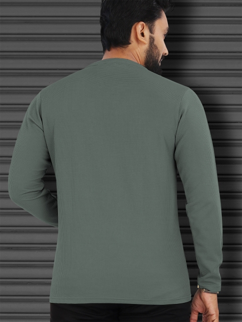 VeBNoR Men Self Design Round Neck T-shirt - Image 2