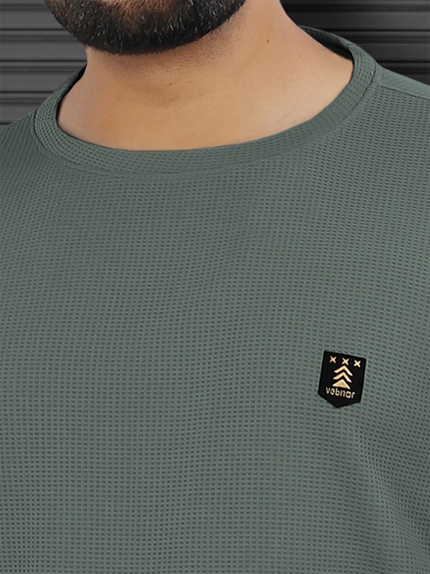VeBNoR Men Self Design Round Neck T-shirt - Image 3