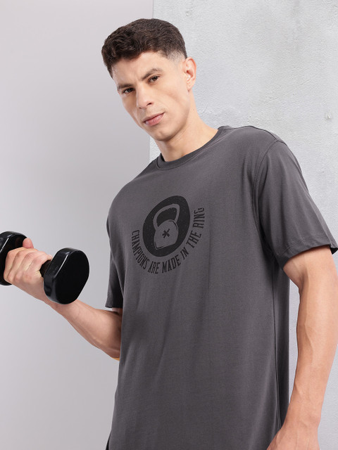 HRX by Hrithik Roshan Men Typography Printed Training T-shirt