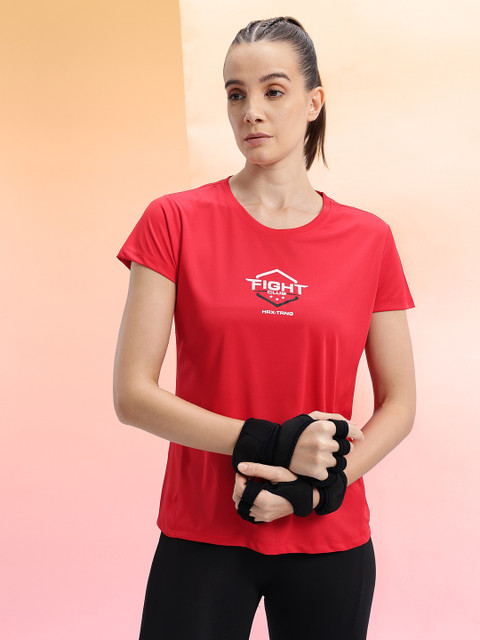 HRX by Hrithik Roshan Rapid-Dry Printed Training T-shirt