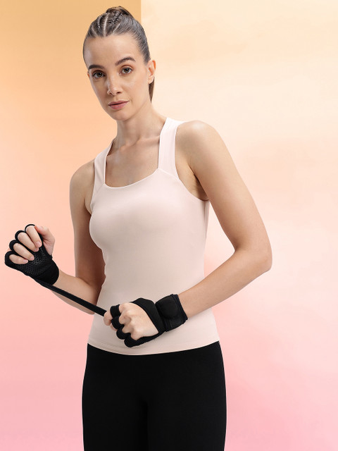 HRX by Hrithik Roshan Scoop Neck Rapid-Dry Slim Fit Training Tank T-shirt