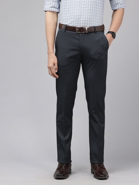 Arrow Men Checked Tailored Tapered Fit Formal Trouser
