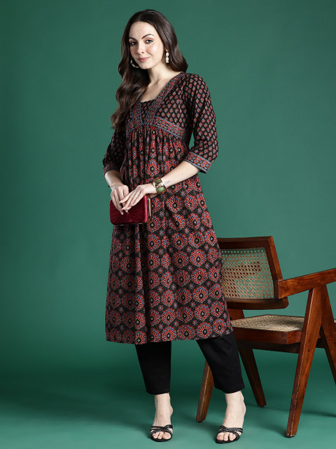 Indo Era Ethnic Motifs Printed Kurta