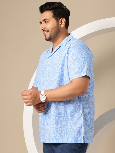 Sztori Men Plus Size Premium Printed Pure Cotton Casual Shirt - Image 4