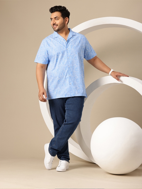 Sztori Men Plus Size Premium Printed Pure Cotton Casual Shirt - Image 6