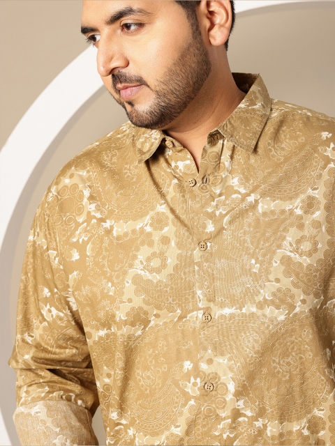 Sztori Men Plus Size Premium Printed Pure Cotton Casual Shirt - Image 2