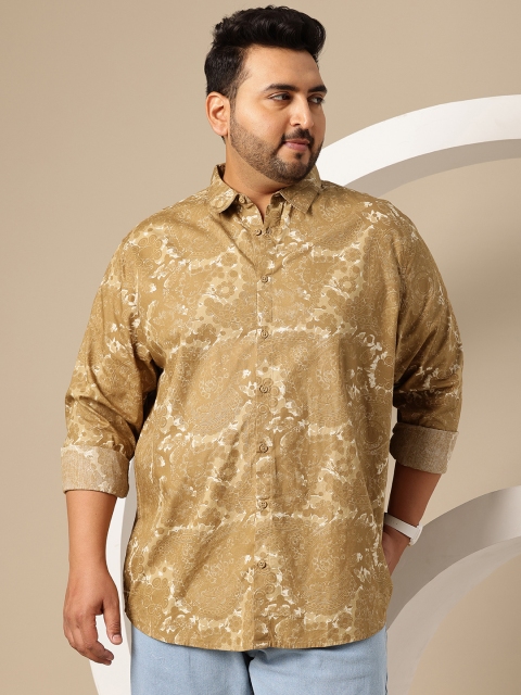 Sztori Men Plus Size Premium Printed Pure Cotton Casual Shirt - Image 3
