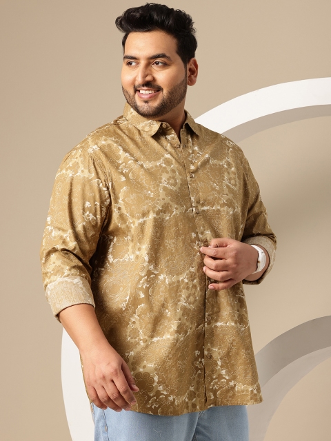 Sztori Men Plus Size Premium Printed Pure Cotton Casual Shirt - Image 4