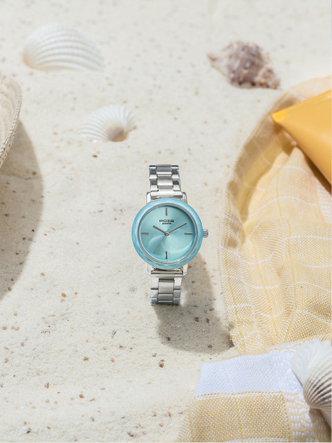 Sonata Poze Women Brass Dial & Stainless Steel Bracelet Style Straps Analogue Watch SP80099KM01