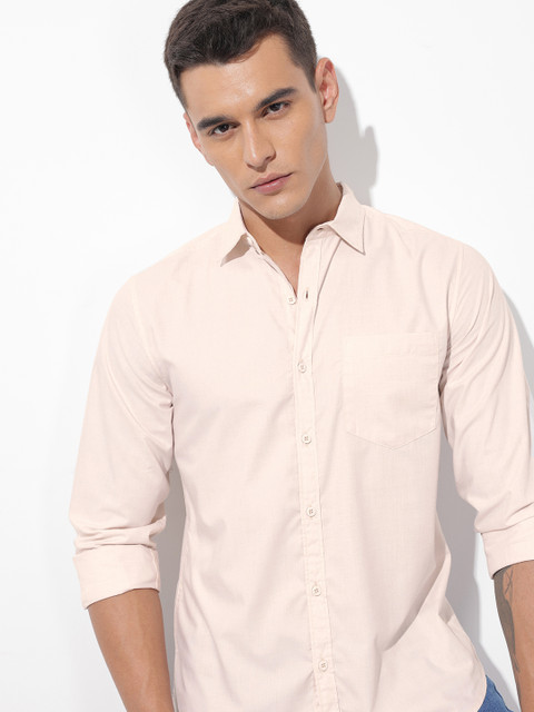 The Roadster Lifestyle Co. Solid Regular Fit Shirt