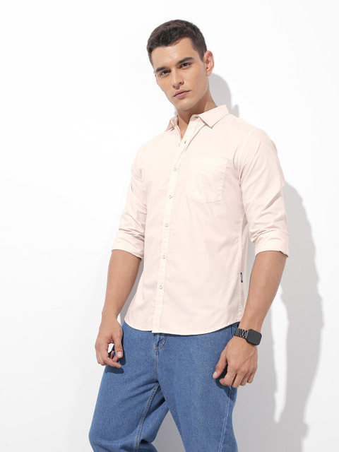 The Roadster Lifestyle Co. Solid Regular Fit Shirt - Image 4