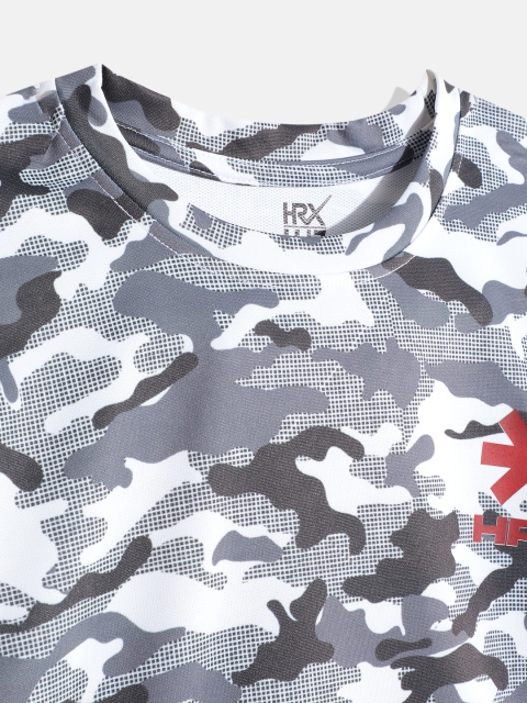 HRX by Hrithik Roshan Boys Camouflage Printed Sublimation T-shirt - Image 3