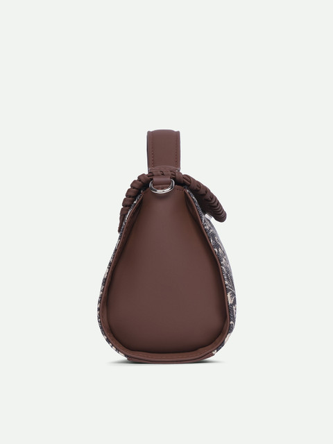 Alt by Zouk Saisha Floral Printed Structured Sling Bag - Image 3