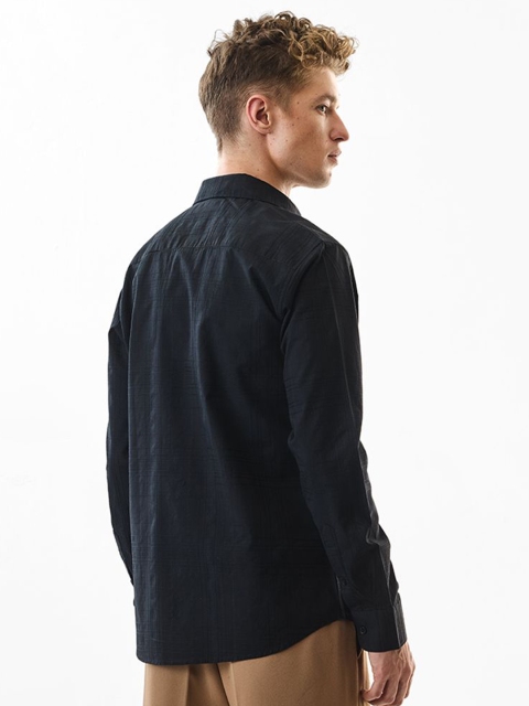 Snitch Slim Fit Textured Pure Cotton Spread Collar Formal Shirt - Image 4