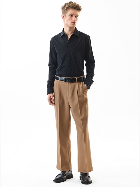 Snitch Slim Fit Textured Pure Cotton Spread Collar Formal Shirt - Image 6