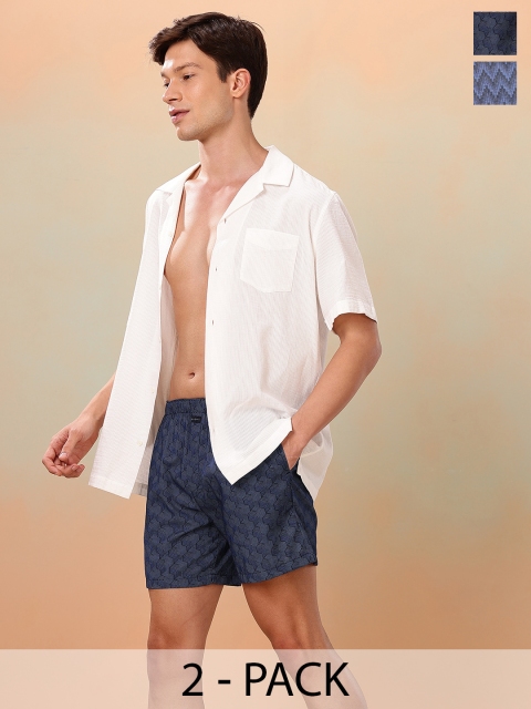 Mast & Harbour Men Pack of 2 Printed Boxers