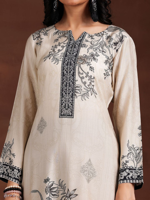 Libas Women Floral Printed Kurta with Trousers & Dupatta - Image 2