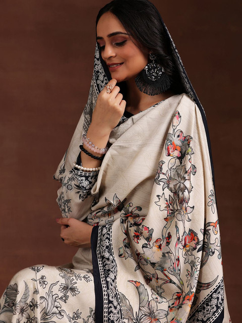 Libas Women Floral Printed Kurta with Trousers & Dupatta - Image 6