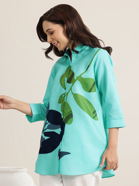 Libas Floral Printed Kurti - Image 4