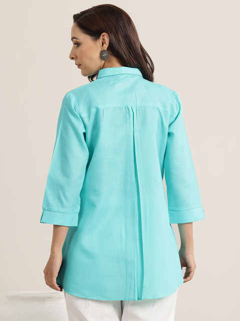 Libas Floral Printed Kurti - Image 5