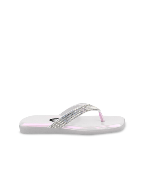 Stylestry Women Embellished Slip-On T-Strap Flats - Image 3